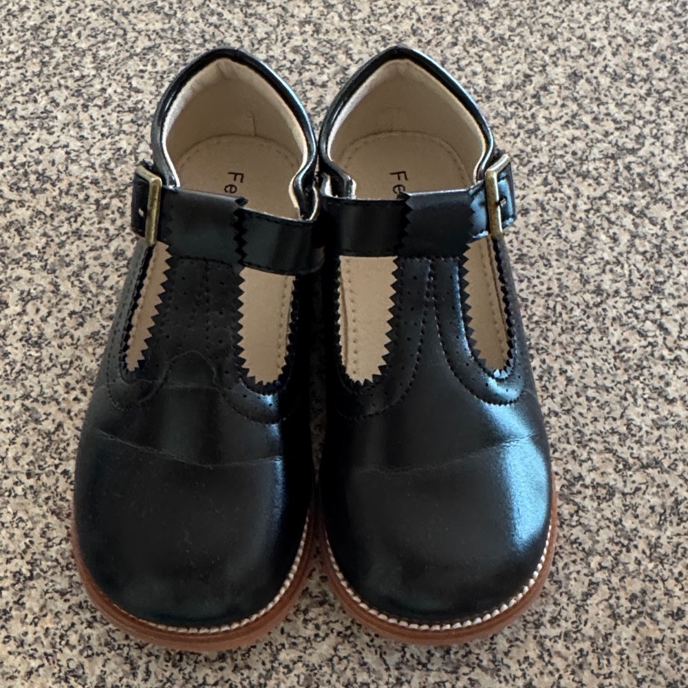 Elegant Black Kids Dress Shoes